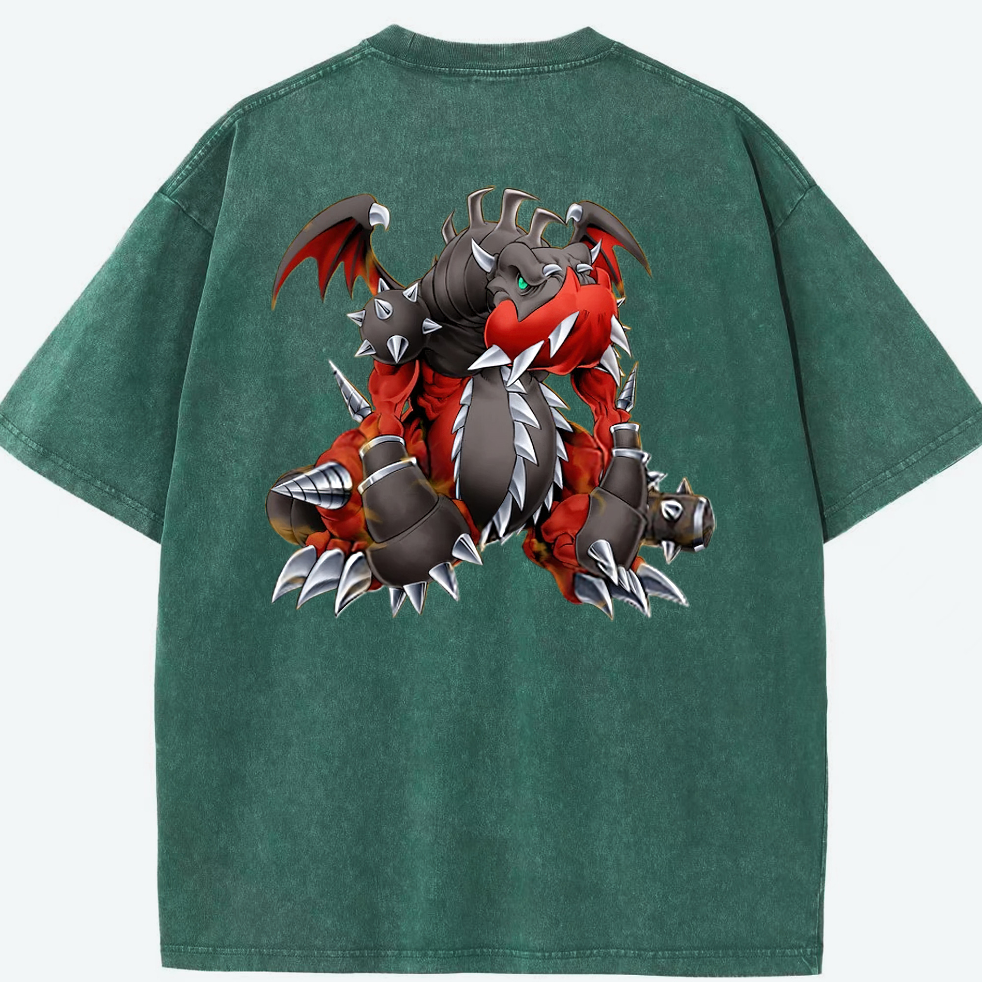 （画像用） 遊☆戯☆王 Yu-Gi-Oh! 綿100% ヴィンテージ風 半袖Tシャツ（背面プリント）
